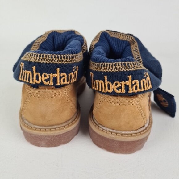 Timberland Roll Top Thrml TODDLER Boots Waterproof Wheat Leather - Picture 6 of 11